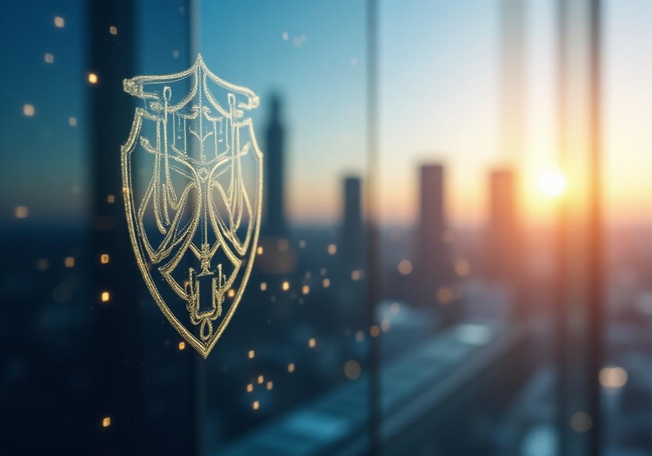 Abstract representation of financial security and growth in Johannesburg